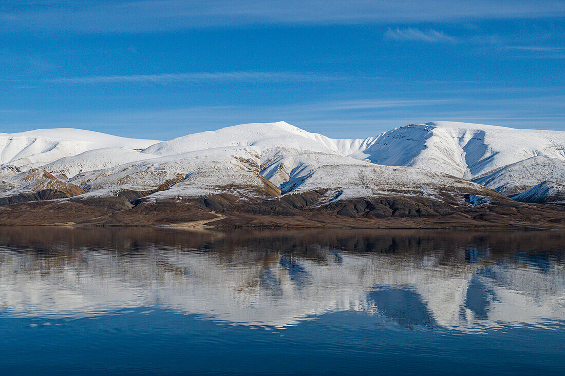 Mountainous landscape, Axel Heiberg island, Nunavut, Canadian Arctic, Canada, North America