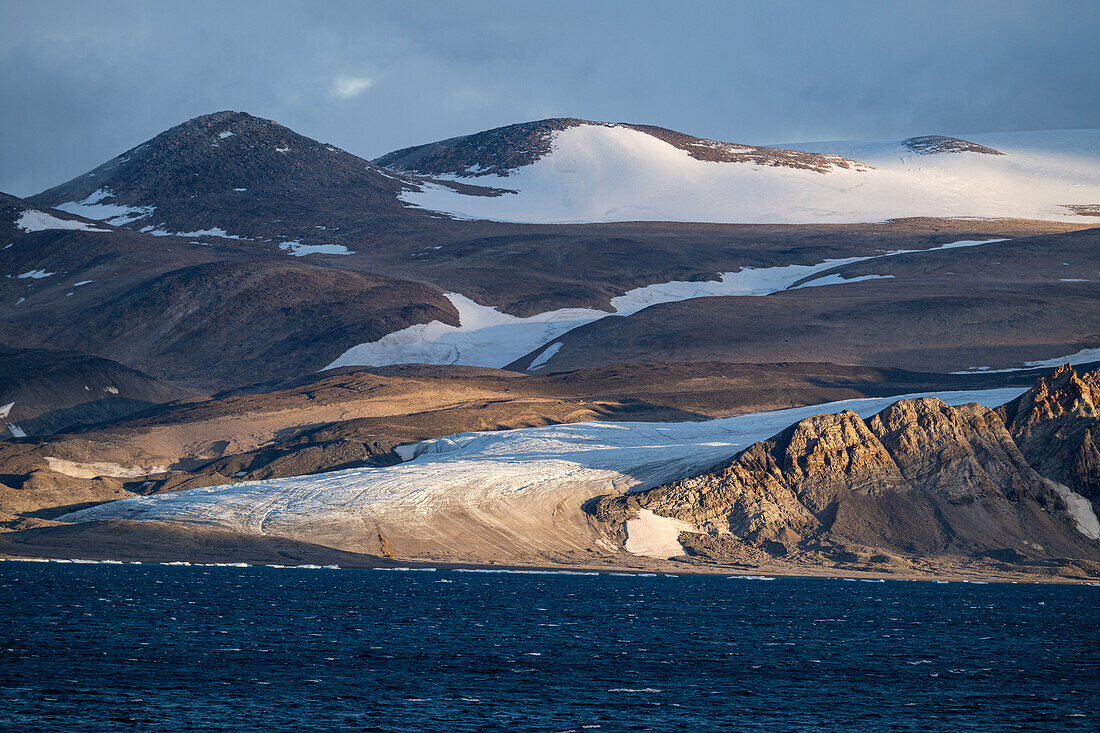 Sunrise over Coburg island, Nunavut, Canadian Arctic, Canada, North America