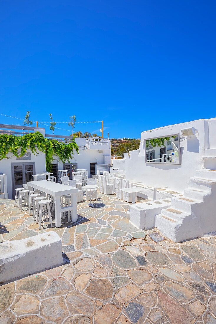 Apollonia village main square, Apollonia, Sifnos Island, Cyclades, Greek Islands, Greece, Europe