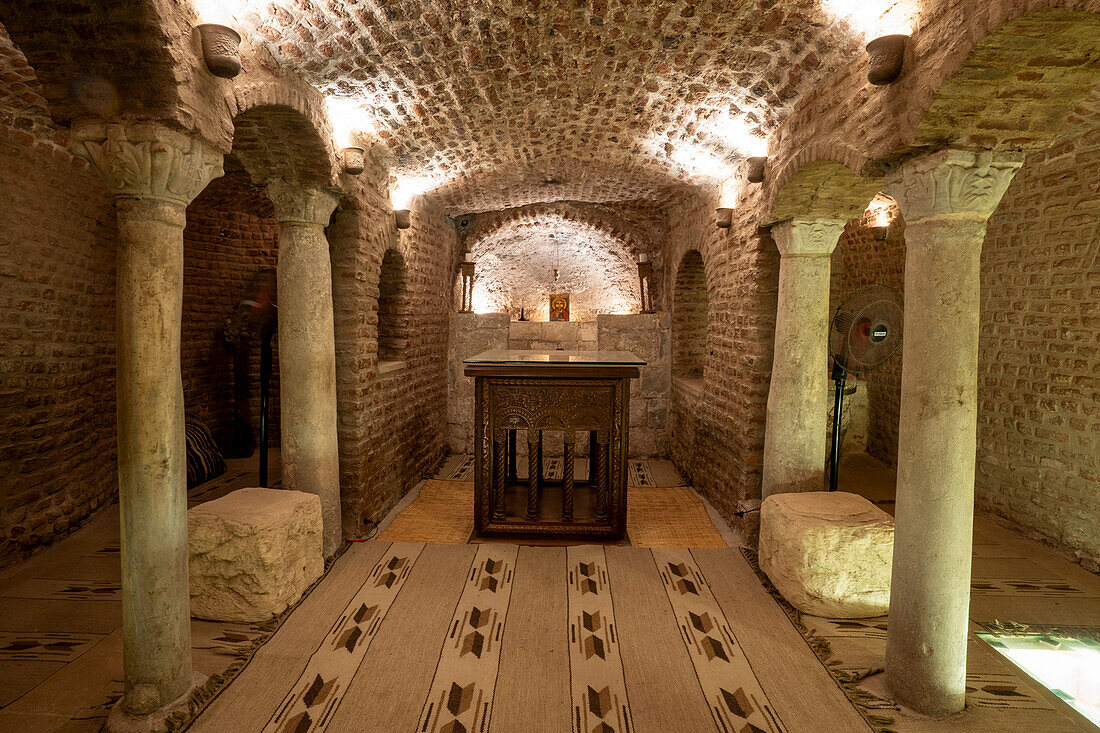 Cavern Church, known as Abu Serga, Christian Coptic church, Cairo, Egypt, North Africa, Africa