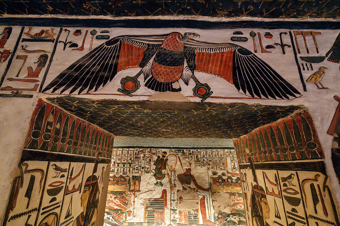 Grab der Nefertari,Tal der Königinnen,UNESCO-Welterbestätte,Theben,Ägypten,Nordafrika,Afrika