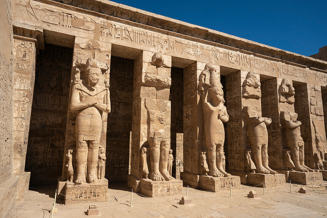 Temple of Ramesses III, Medinat Habu, UNESCO World Heritage Site, Thebes, Luxor, Egypt, North Africa, Africa