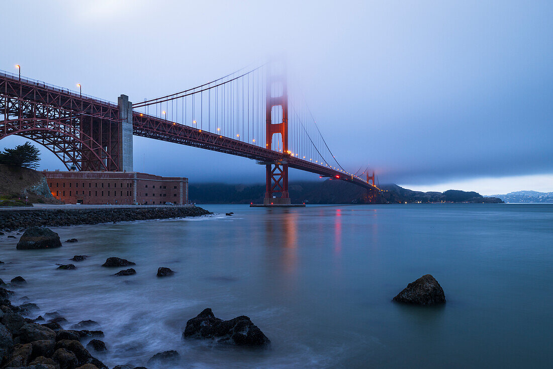 Die berühmte Golden Gate Bridge,San Francisco,Kalifornien,Vereinigte Staaten von Amerika,Nordamerika