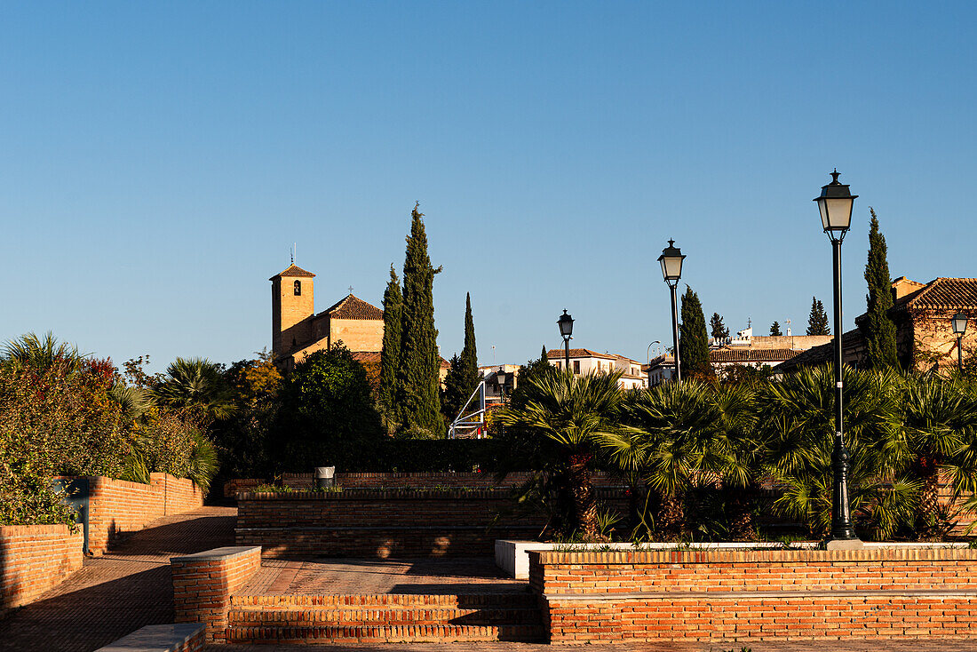 Placeta Cristo de las Azucenas,Albaicin,UNESCO-Welterbestätte,Granada,Andalusien,Spanien,Europa