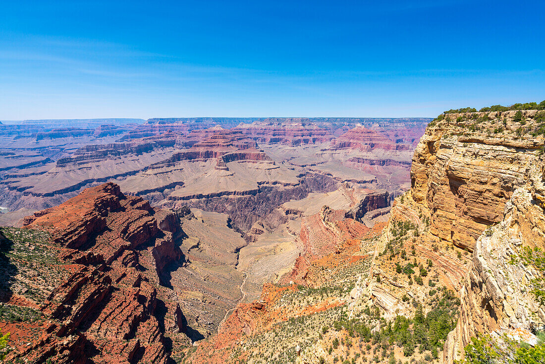 Grand Canyon, from Hermit Road near Mohave Point, Grand Canyon National Park, UNESCO World Heritage Site, Arizona, United States of America, North America