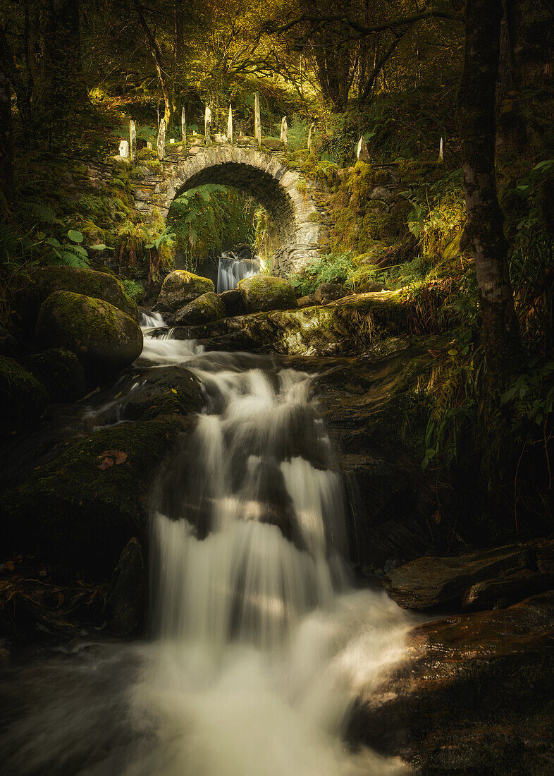 Fairy Bridge of Glen Creran, Argyll and Bute, Scotland, United Kingdom, Europe