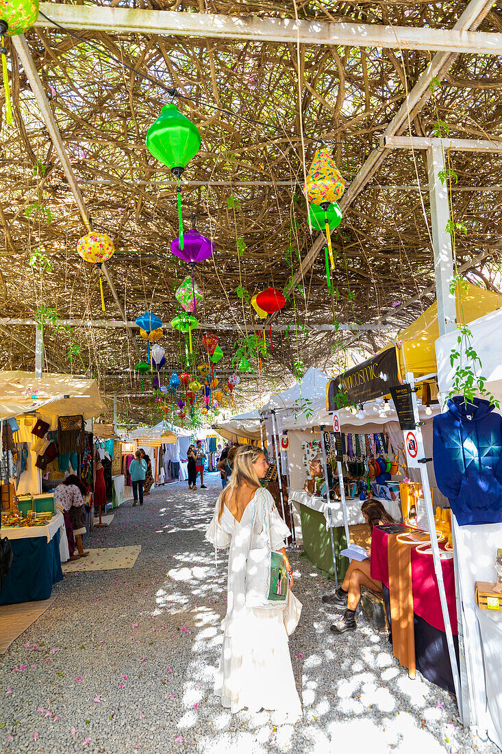 Las Dalias Hippy Market, Sant Carles de Peralta, Ibiza, Balearic Islands, Spain, Mediterranean, Europe