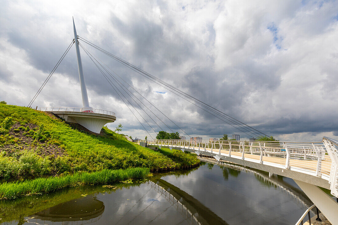 Stockingfield-Brücke,Forth and Clyde Canal,Glasgow,Schottland,Vereinigtes Königreich,Europa