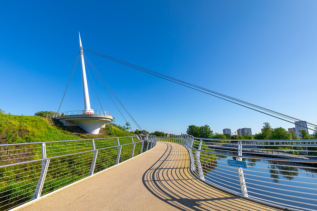 Stockingfield Bridge,Forth and Clyde Canal,Glasgow,Schottland,Vereinigtes Königreich,Europa