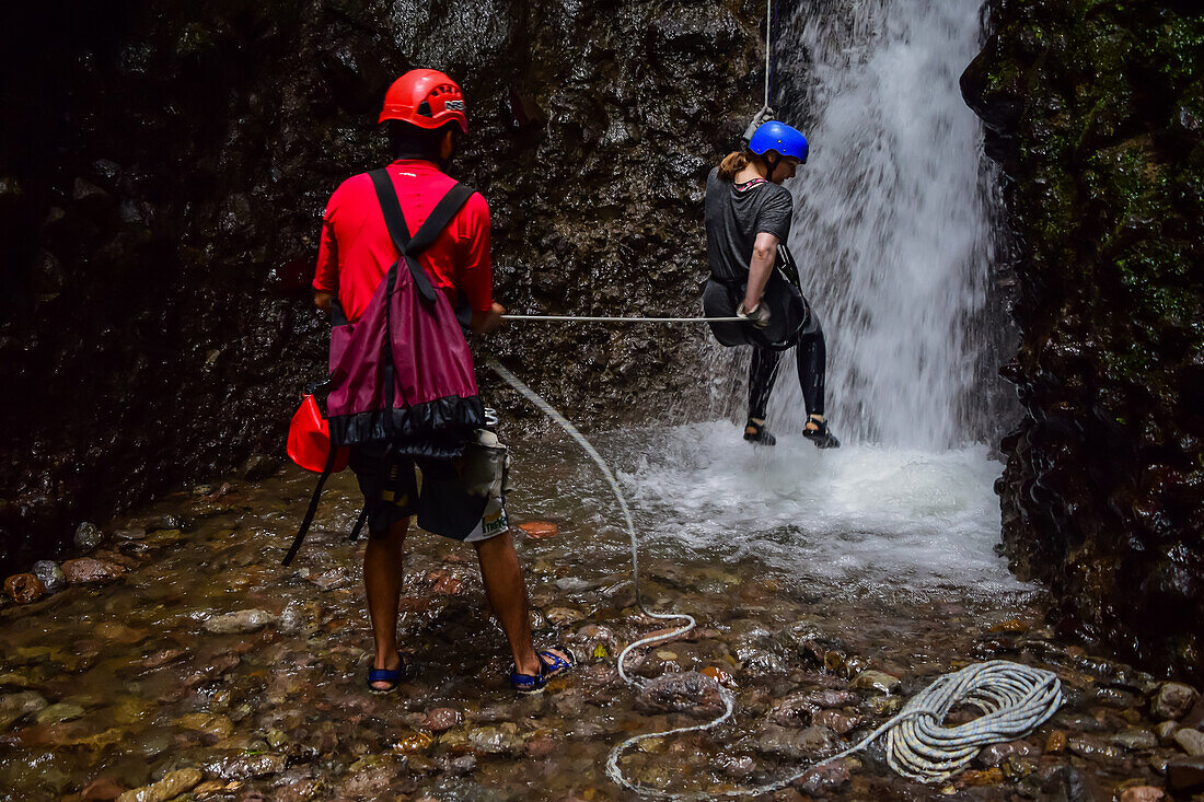 Canyoning and waterfall rappelling experience with Pure Trek in La Fortuna, Costa Rica