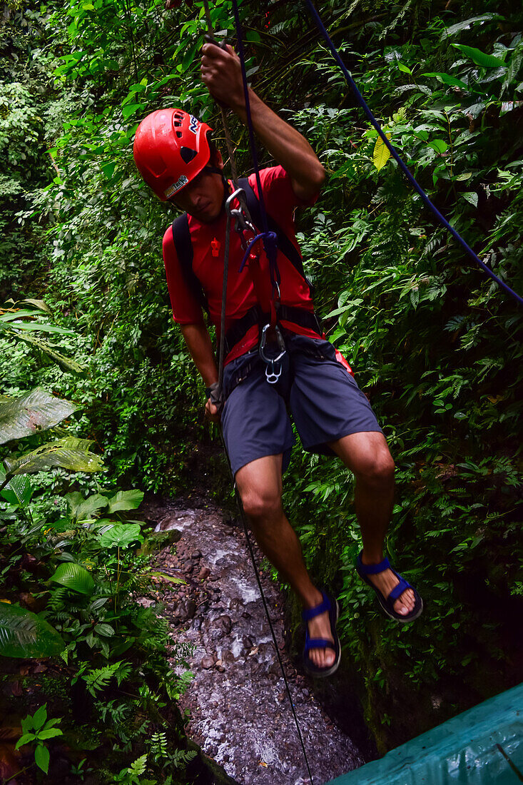 Canyoning and waterfall rappelling experience with Pure Trek in La Fortuna, Costa Rica