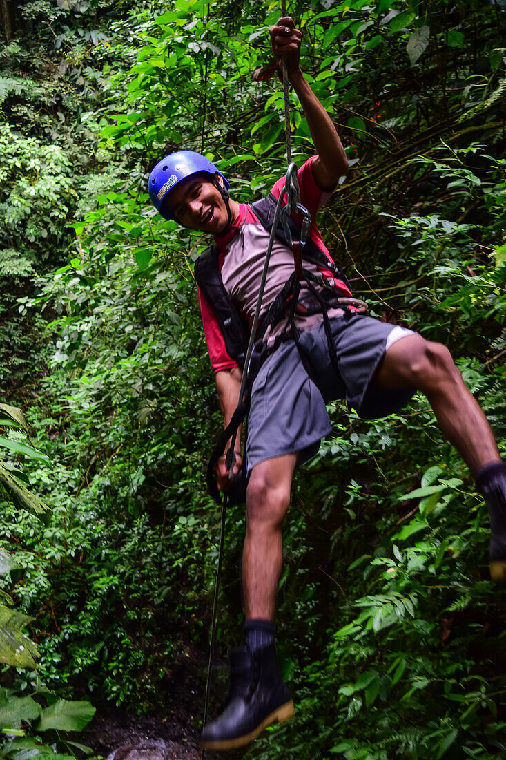 Canyoning and waterfall rappelling experience with Pure Trek in La Fortuna, Costa Rica