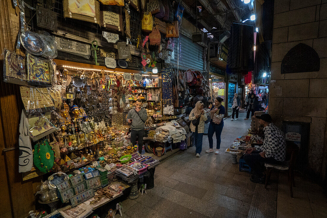 Khan Al-Khalili-Markt,Kairo,Ägypten.