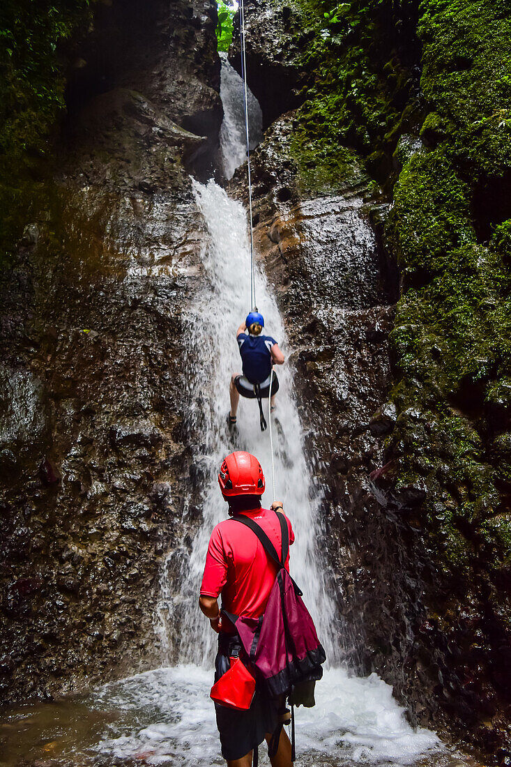 Canyoning and waterfall rappelling experience with Pure Trek in La Fortuna, Costa Rica