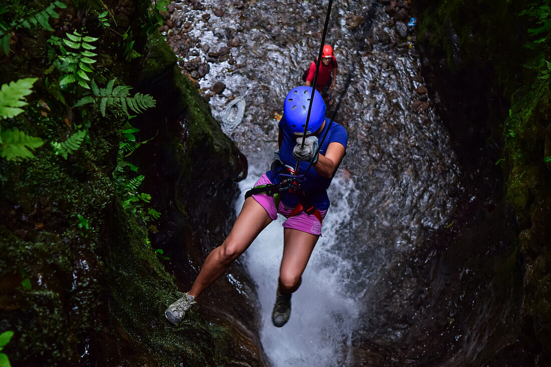 Canyoning and waterfall rappelling experience with Pure Trek in La Fortuna, Costa Rica