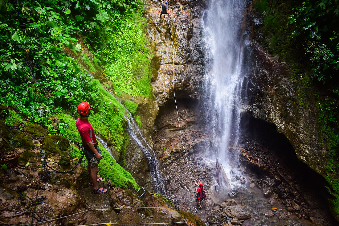 Canyoning and waterfall rappelling experience with Pure Trek in La Fortuna, Costa Rica