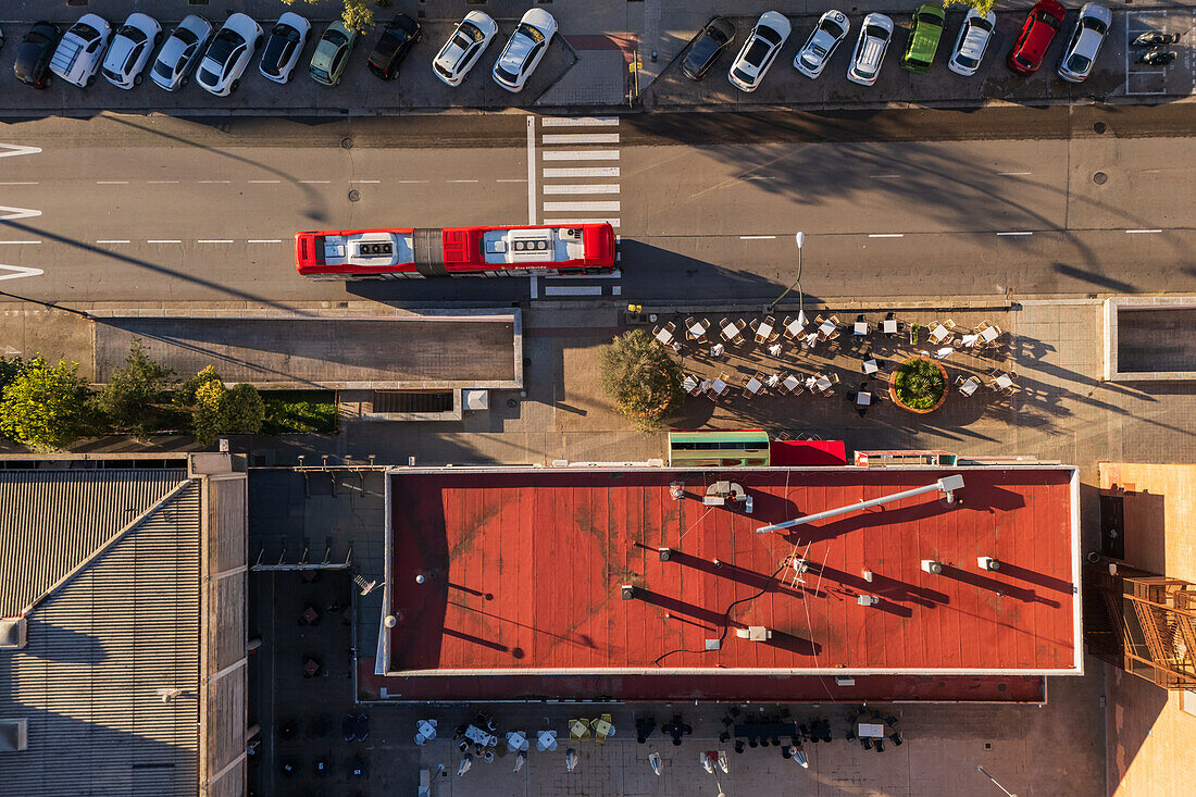 Aerial view of La Romareda neighborhood, Zaragoza