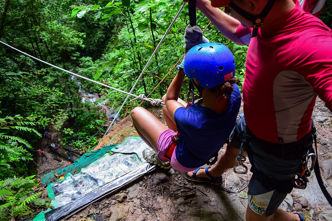 Canyoning and waterfall rappelling experience with Pure Trek in La Fortuna, Costa Rica