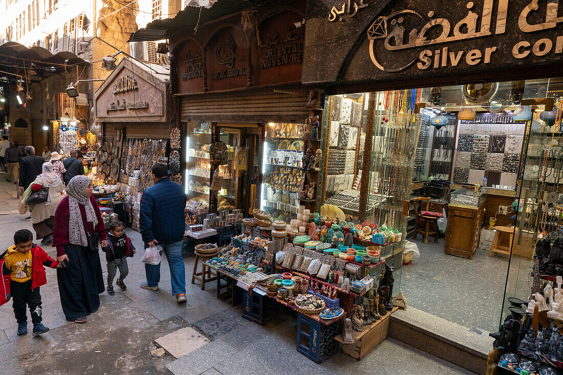 Khan Al-Khalili-Markt,Kairo,Ägypten.