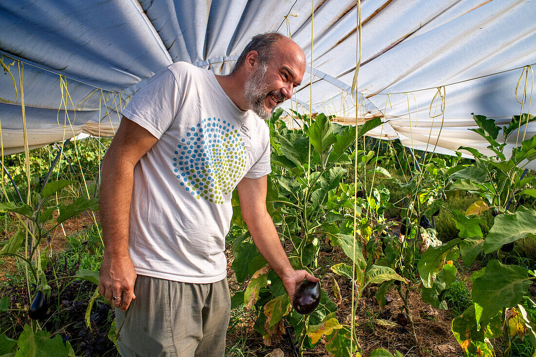 Regenerative agriculture fields in San Pol de Mar, Ferrer Sustainability Foundation, Barcelona, Spain, Europe. The Ferrer Sustainability Foundation is a non-profit organisation that aims to transform lives and work towards a more equitable and fair society through social cohesion and environmental preservation. We carry out our work through two major projects: Ferrer for Food and Green for Good, through which we seek to generate the greatest impact for the benefit of people and the planet.