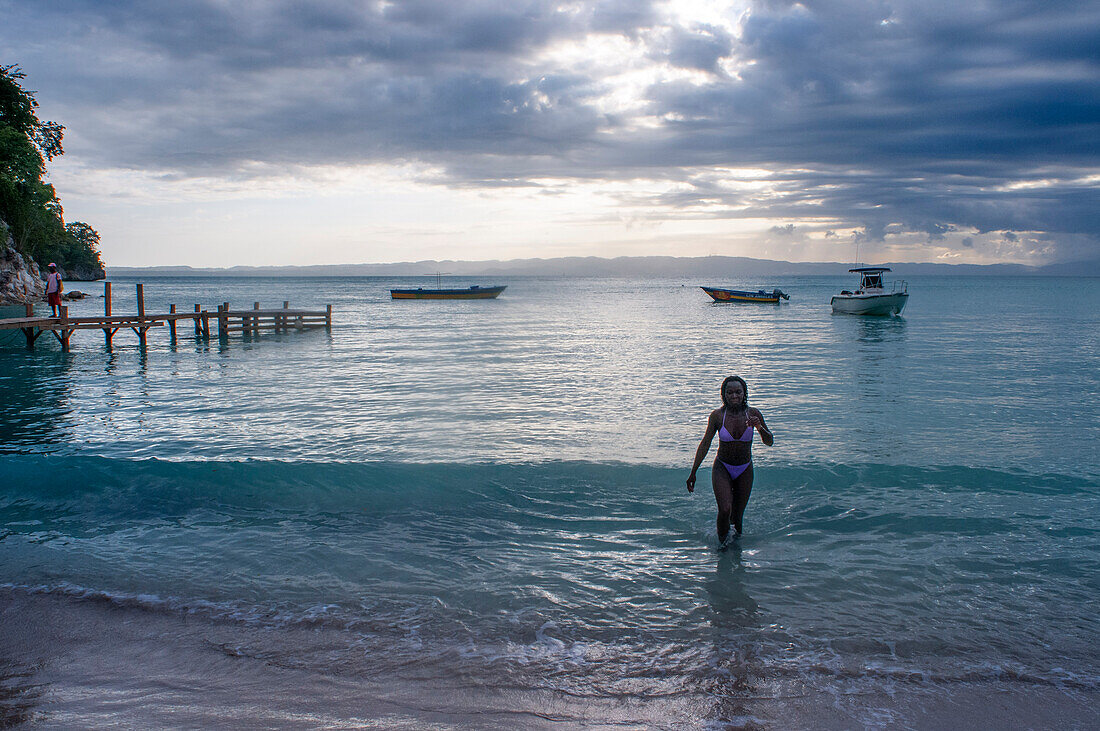 Abaka bay resort waterfront beach in Île-à-Vache, Sud Province, Haiti