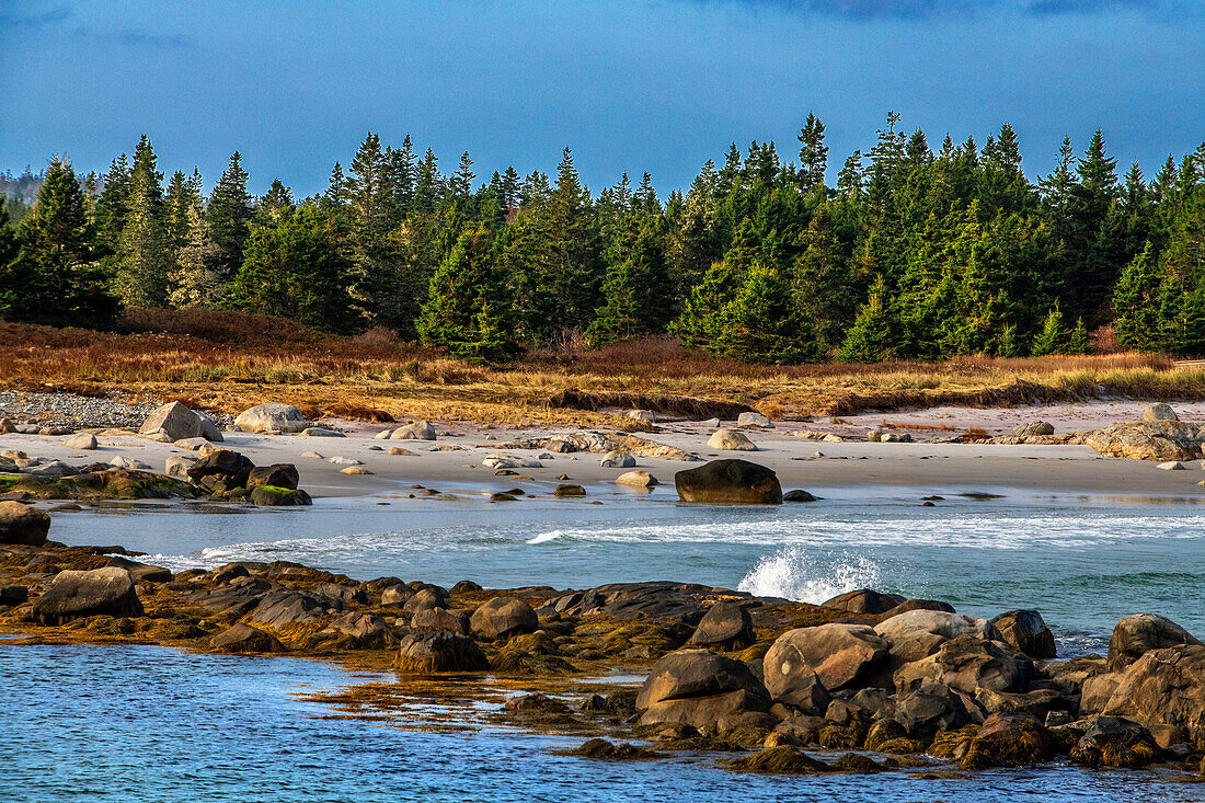 Kejimkujik Nationalpark coast waterfront, Kejimkujik Seaside Nationalpark, Nova Scotia, Canada