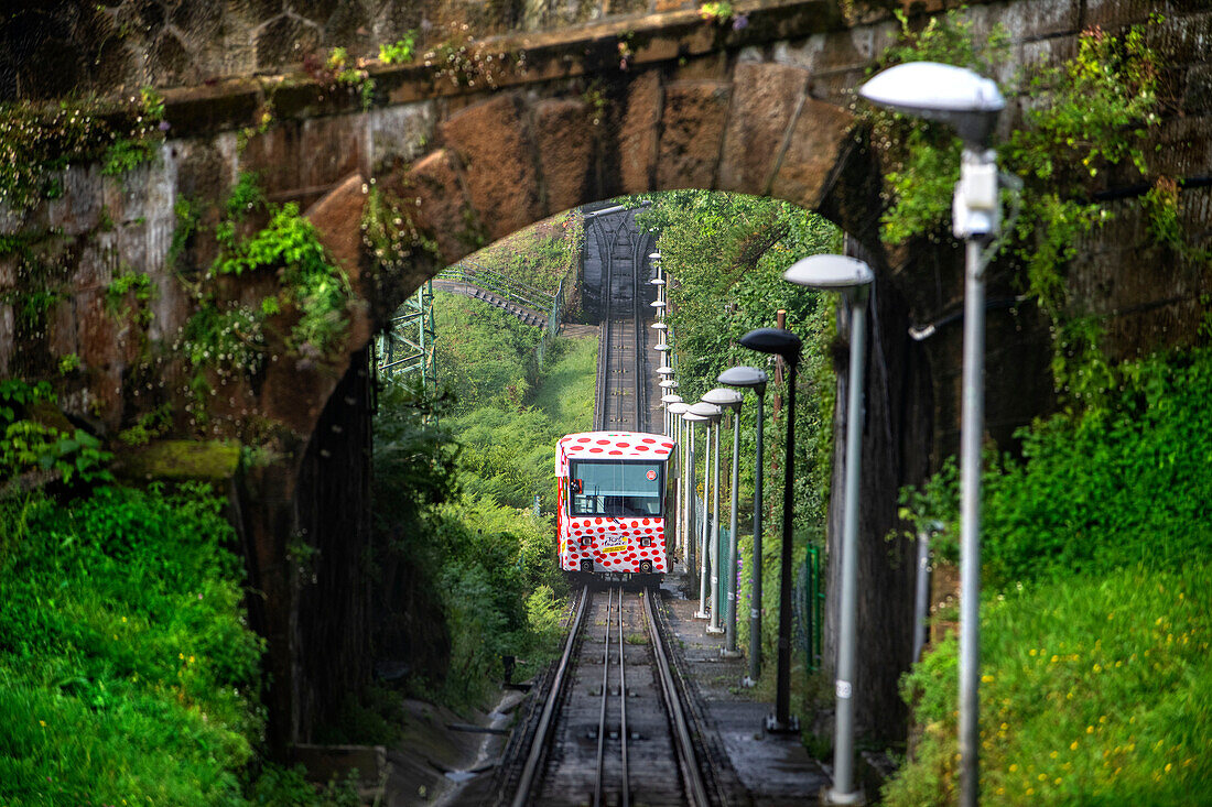 Seilbahn Funicular de Artxanda, Bilbao, Biskaya, Baskenland, Euskadi, Euskal Herria, Spanien