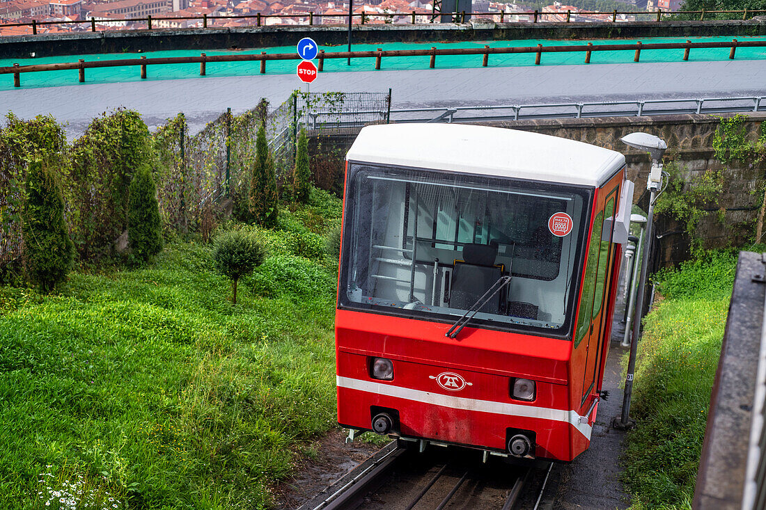 Funicular de Artxanda cable car, Bilbao, Biscay, Basque Country, Euskadi, Euskal Herria, Spain