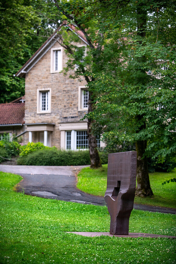 The Chillida-Leku Museum, sculptures in gardens and forests of the Basque sculptor Eduardo Chillida, Hernani, Guipuzcoa, Basque Country, Spain.