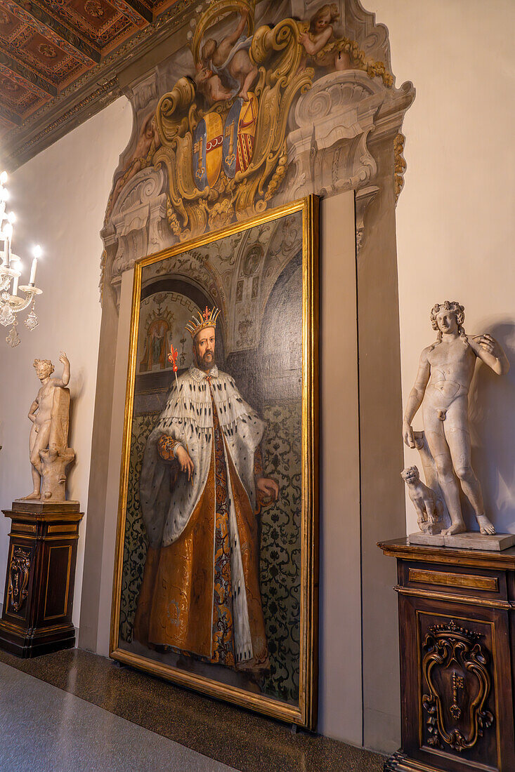 A portrait of Grand Duke Cosimi I de' Medici in the Palazzo Medici Riccardi, Florence, Italy.