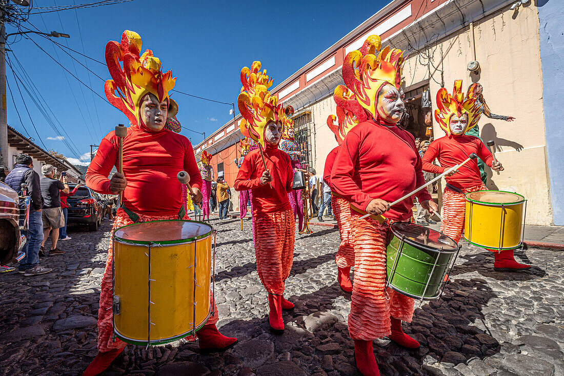 Burning of the Devil Festival - La Quema del Diablo - in Antigua, Guatemala