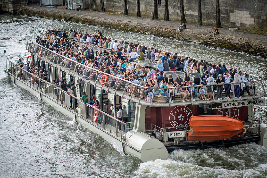 Der Fluss Seine in Paris, Frankreich