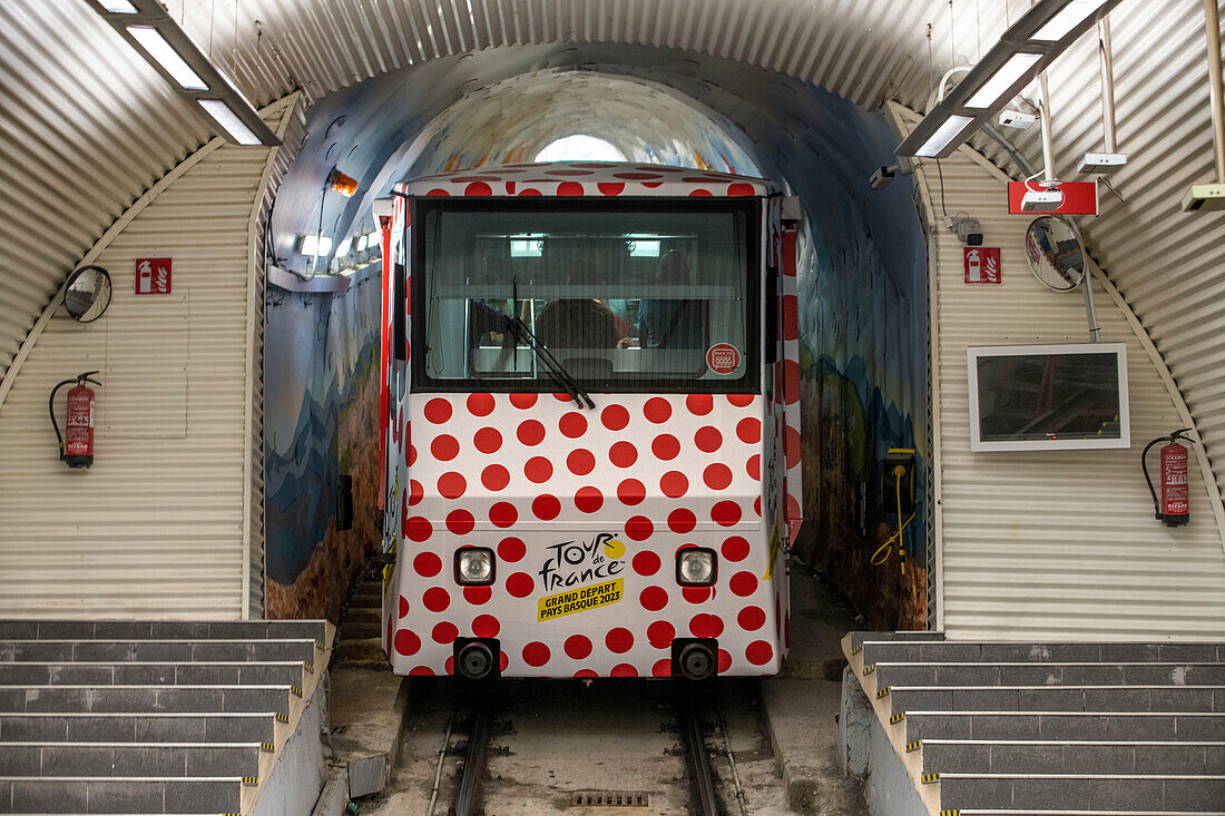 Funicular de Artxanda cable car, Bilbao, Biscay, Basque Country, Euskadi, Euskal Herria, Spain