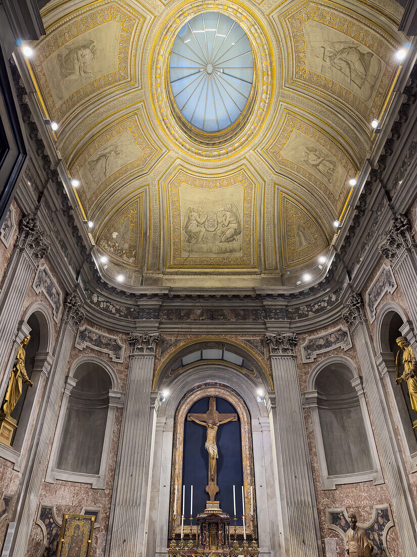 The Chapel of the Blessed Sacrament in the Basilica of St. Paul Outside the Walls, Rome, Italy.