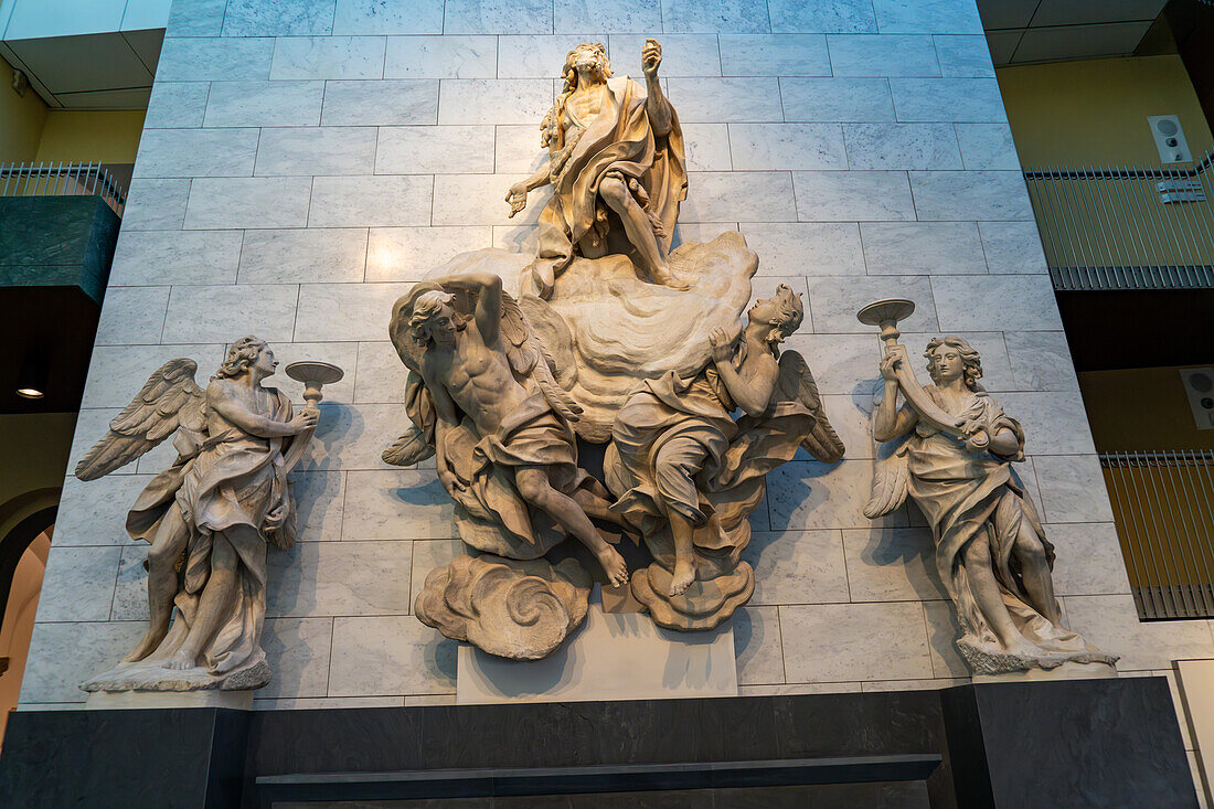 Saint John the Baptist Raised to Heaven - by Girolamo Ticciati in the Duomo Museum, Florence, Italy.