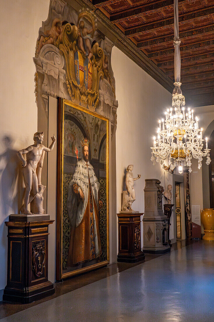 Ein Porträt des Großherzogs Cosimi I. de' Medici im Palazzo Medici Riccardi in Florenz, Italien.