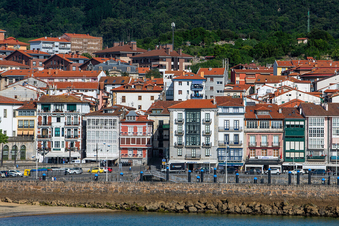 Old town and fishing port of Lekeitio in the province of Biscay Basque Country Northern Spain Euskadi Euskalerria