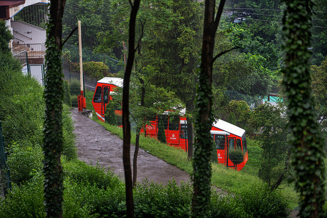 Seilbahn Funicular de Artxanda, Bilbao, Biskaya, Baskenland, Euskadi, Euskal Herria, Spanien