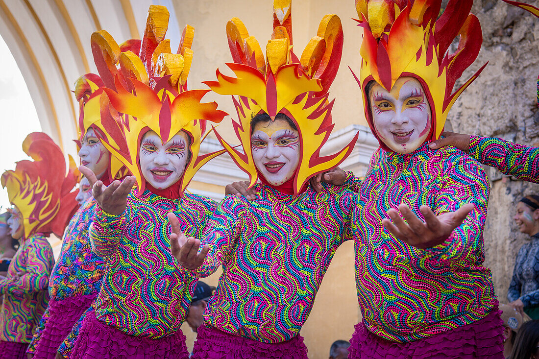 Fest der Verbrennung des Teufels - La Quema del Diablo - in Antigua, Guatemala