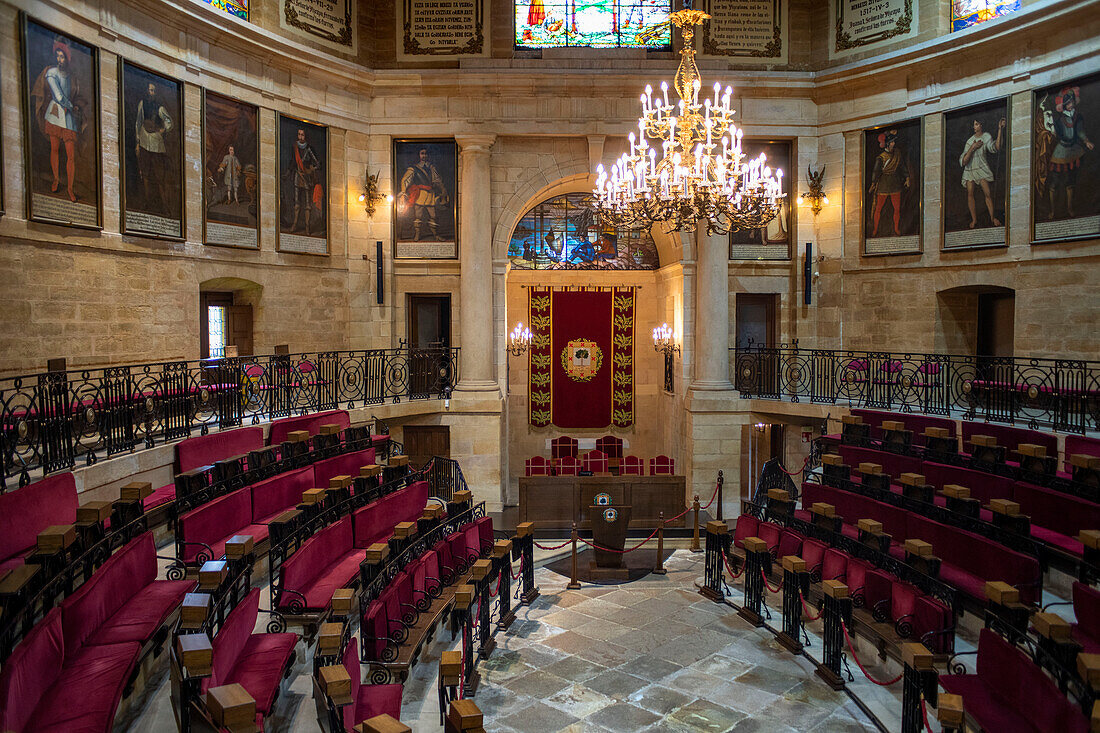 House of Assemblies or Casa de Juntas, the basque country parlement, Gernika Lumo, province of Biscay, Pais Vasco, Euskadi, Spain