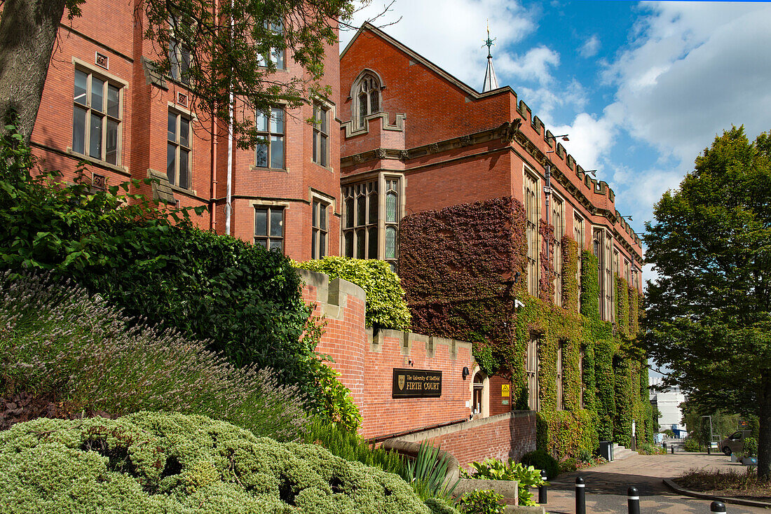 Edwardianisches Gebäude (Firth Court), Teil des Western Bank Campus der Universität von Sheffield, Brook Hill, Sheffield, Yorkshire, England