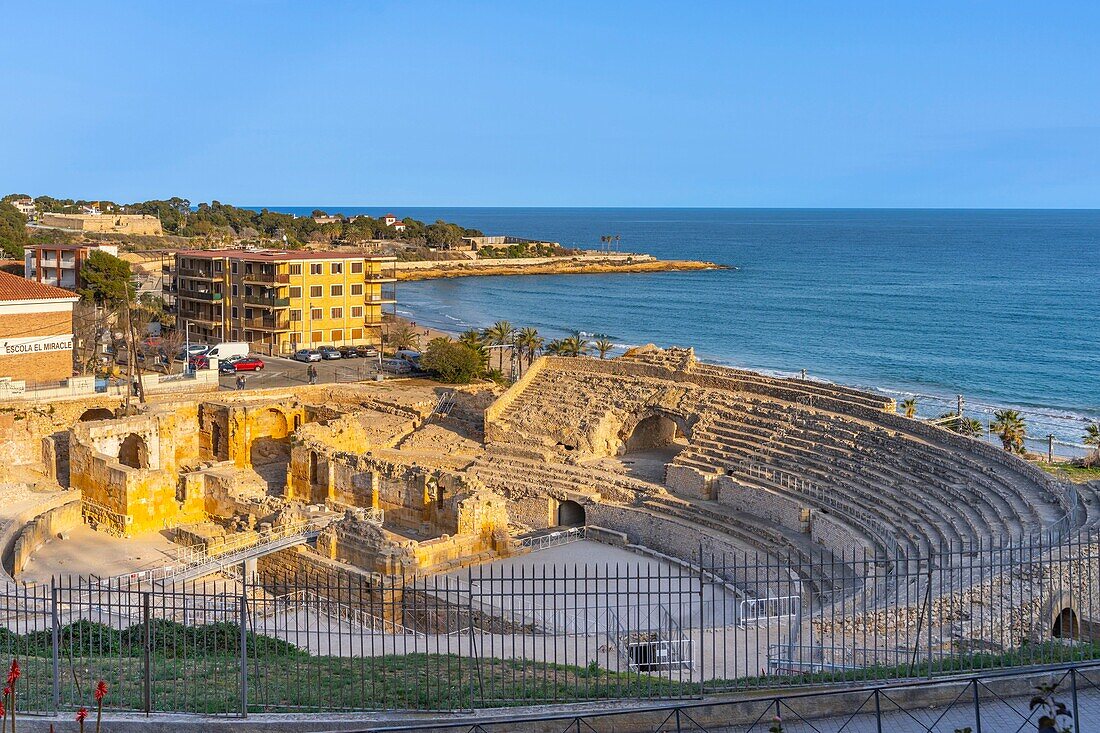 Roman Amphitheater, Tarraco, UNESCO, Tarragona, Catalonia, Spain