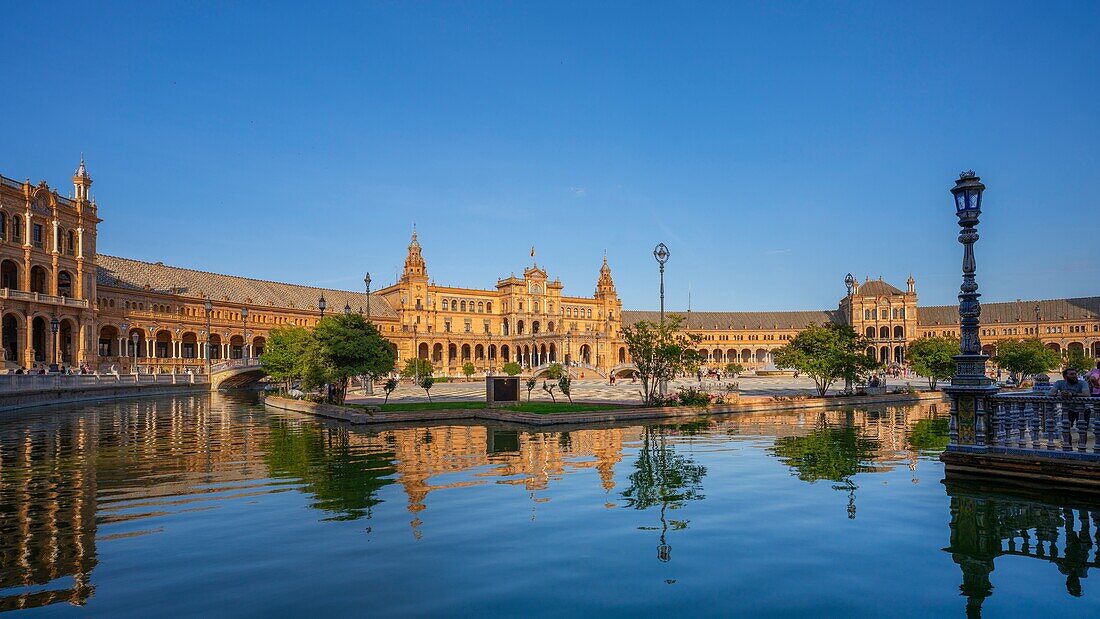 Plaza de Espana, Sevilla, Andalusien, Spanien