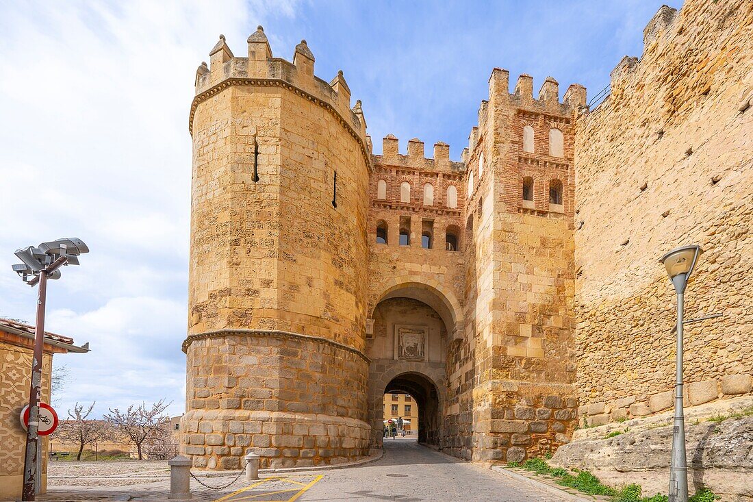 Puerta de San Andres (Sankt-Andreas-Tor), Altstadt, UNESCO, Segovia, Kastilien und León, Spanien