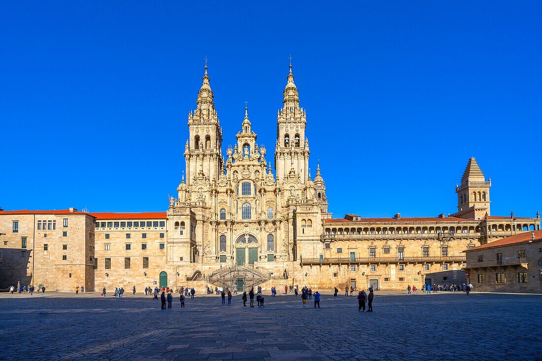 Cathedral of Santiago de Compostela (Cathedral of Saint James of Compostela), UNESCO, Santiago de Compostela, Galicia, Spain