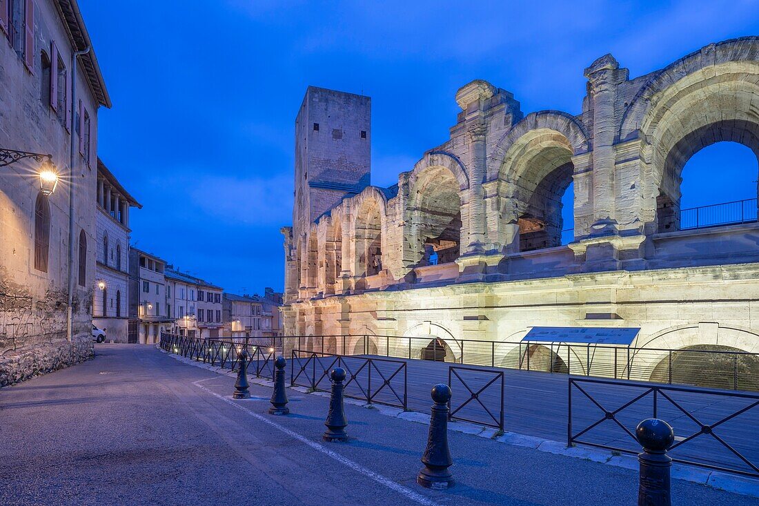 Roman Amphitheatre, UNESCO, Arles, Bouches du Rhone, Provence-Alpes-Cote d'Azur, France