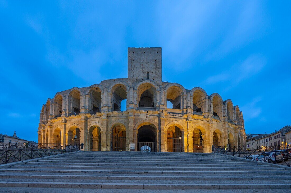 Römisches Amphitheater, UNESCO, Arles, Bouches du Rhone, Provence-Alpes-Cote d'Azur, Frankreich