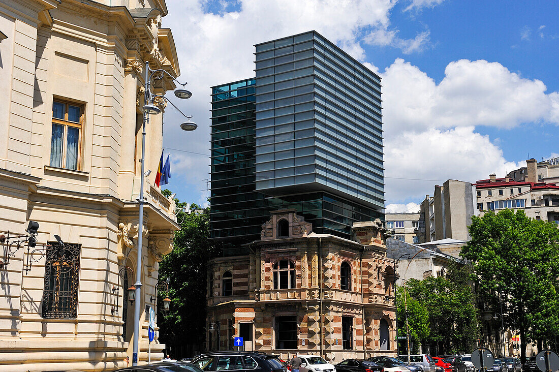 Architects office building on Revolution Square, Bucharest, Romania