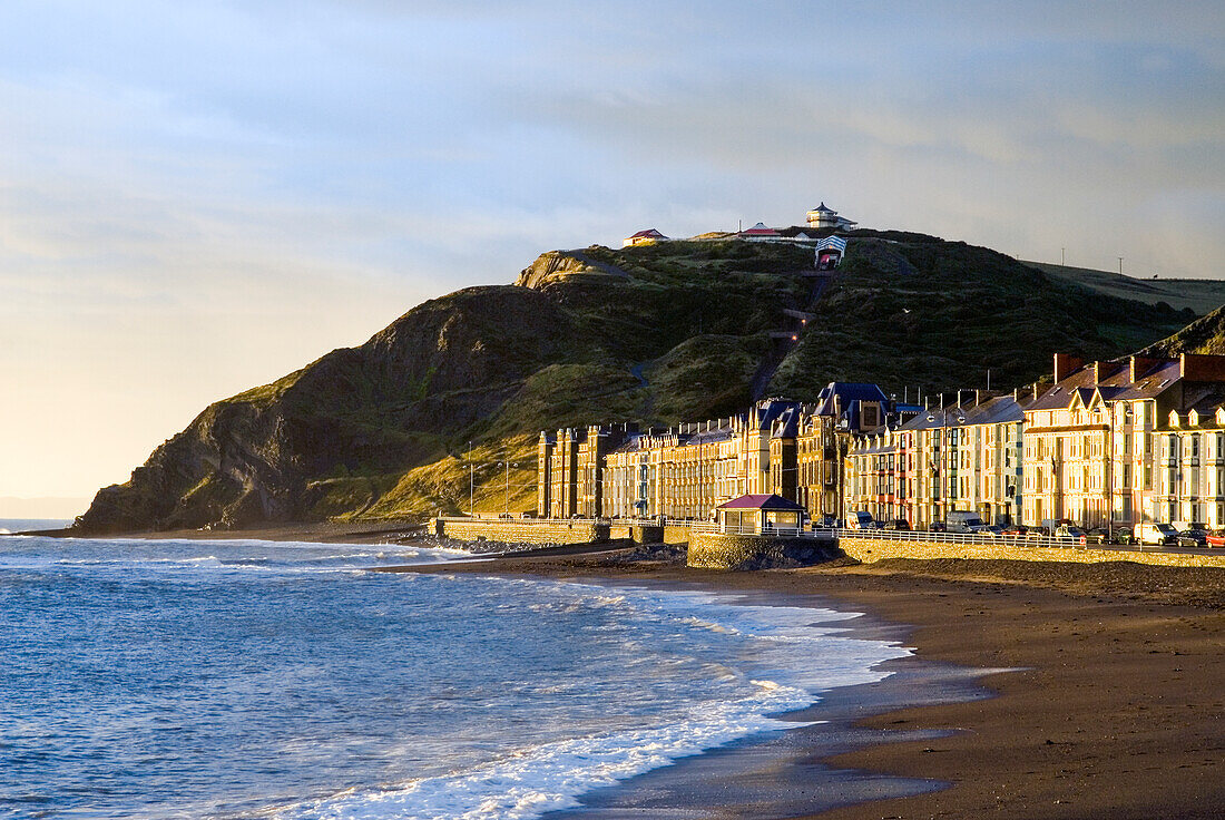 Seebad, Aberystwyth, Ceredigion, Wales, Vereinigtes Königreich