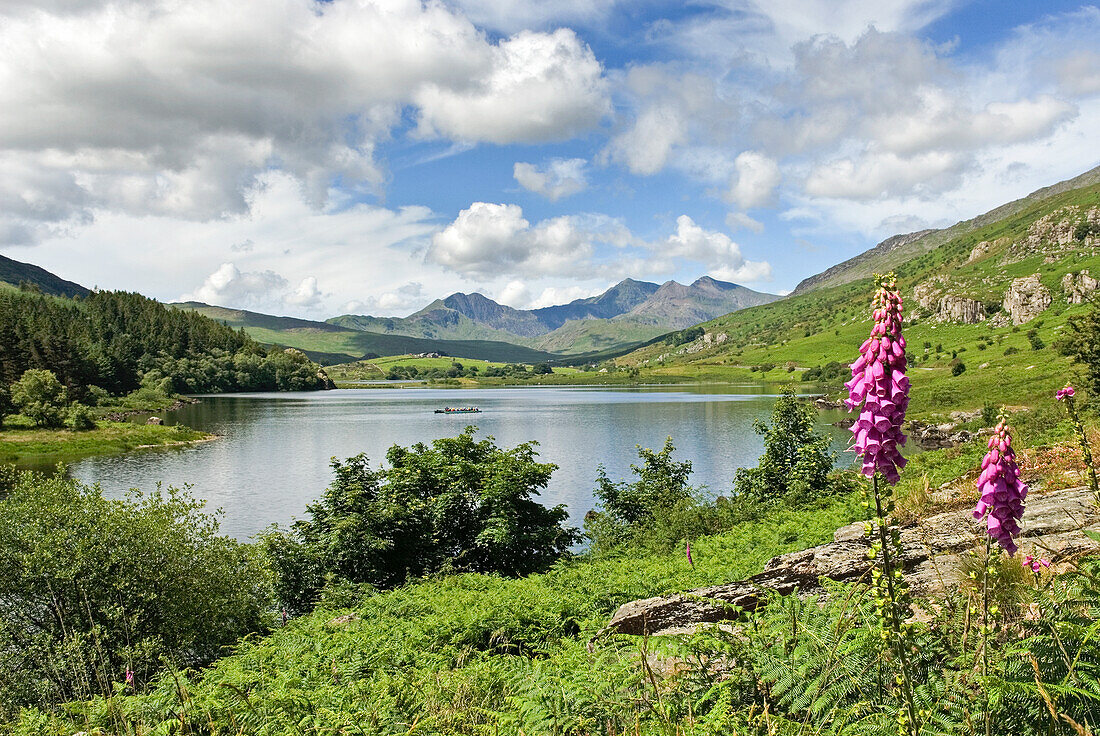 Lake in Snowdonia National Park (Eryri), Wales, United Kingdom